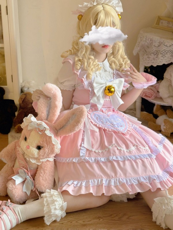 【Sweetheart maid】~Lolita Sweet Maid fashion style jumperskirt 【Sweetheart maid】~Lolita Sweet Maid fashion style jumperskirt