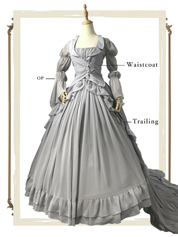 Three Degrees of Grey Bride Three-piece One-piece