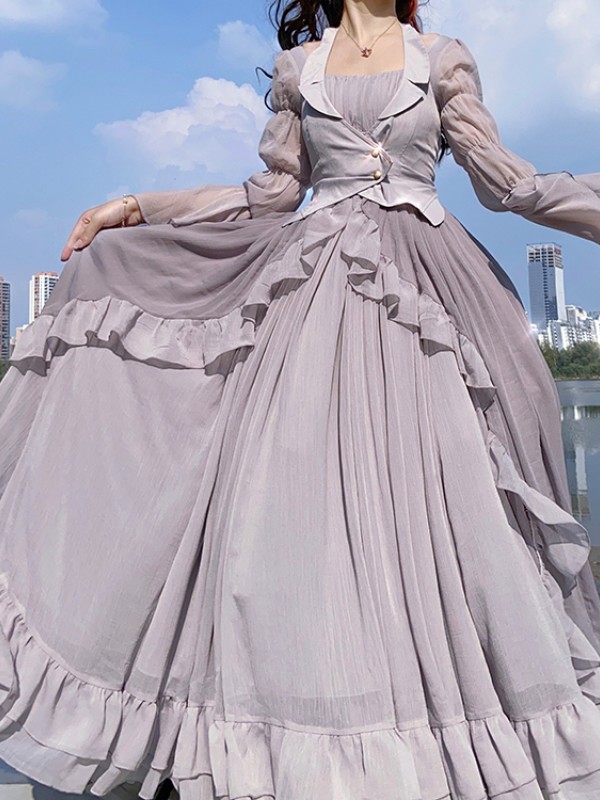 Three Degrees of Grey Bride Three-piece One-piece