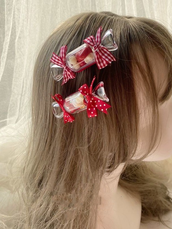 Translucent Candy Shape Hair Clips Translucent Candy Shape Hair Clips