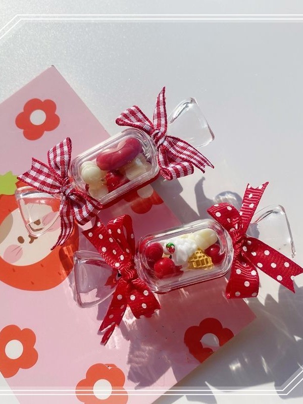 Translucent Candy Shape Hair Clips Translucent Candy Shape Hair Clips