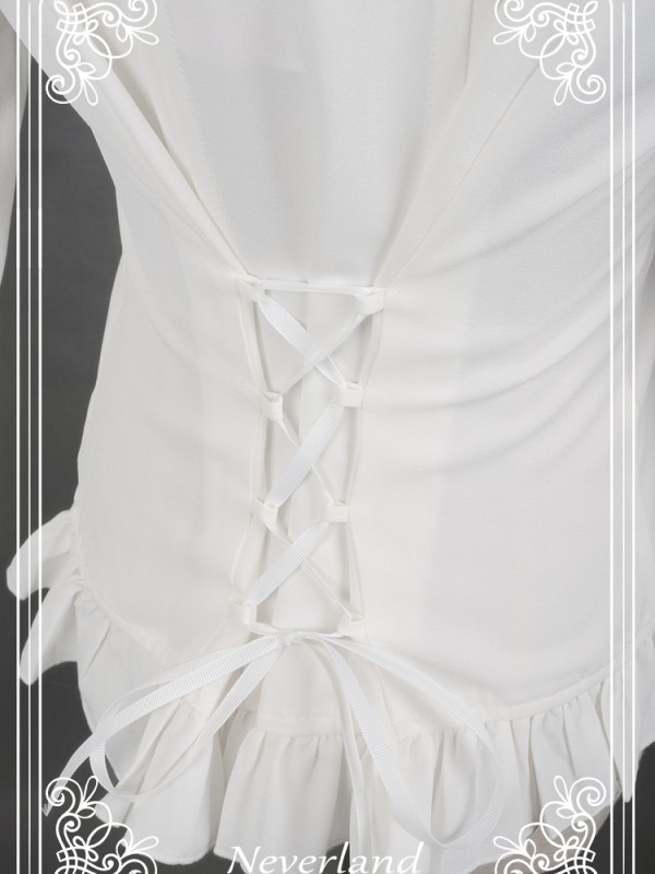 Turn Down Collar Sweet Blouse