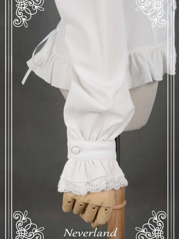 Turn Down Collar Sweet Blouse