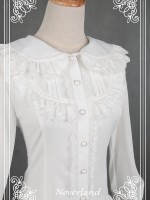Turn Down Collar Sweet Blouse