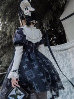 【Twilight Butterfly】~Natural fluffy Onepiece~Embroidery and printing Dismantling sleeve~Four seasons 【Twilight Butterfly】~Natural fluffy Onepiece~Embroidery and printing Dismantling sleeve~Four seasons