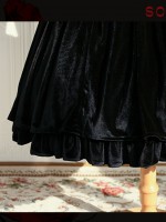 Velvet Nun Detachable Collar One-piece 