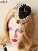 Vintage Tulle Bowknot Lady Mini Top Hat Vintage Tulle Bowknot Lady Mini Top Hat