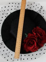 Vintage Tulle Flower Mini Top Hat Vintage Tulle Flower Mini Top Hat