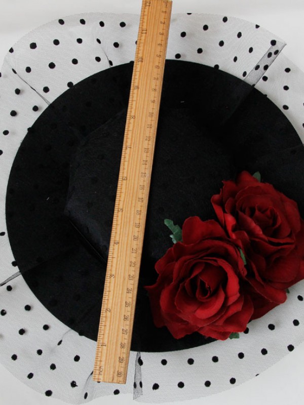 Vintage Tulle Flower Mini Top Hat Vintage Tulle Flower Mini Top Hat