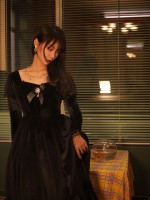 Vivian Velvet Long Sleeve One-piece 