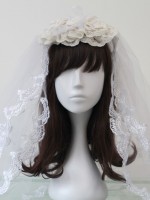 White Flower Veil White Flower Veil