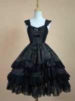 Sweet Retro Chiffon Dress JSK Multi-layered Lolita Jumperskirt Sweet Retro Chiffon Dress JSK Multi-layered Lolita Jumperskirt