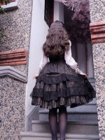 Sweet Retro Chiffon Dress JSK Multi-layered Lolita Jumperskirt Sweet Retro Chiffon Dress JSK Multi-layered Lolita Jumperskirt