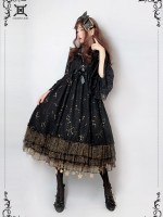 Sweet Black Wishing Stars Lolita Jumperskirt Type 3