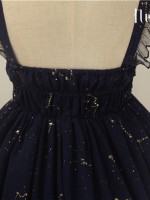 Sweet Black Wishing Stars Lolita Jumperskirt Type 3