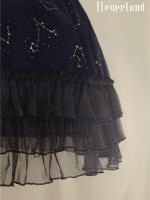 Sweet Black Wishing Stars Lolita Jumperskirt Type 3