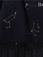 Sweet Black Wishing Stars Lolita Jumperskirt Type 3
