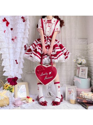 With Puji - Summer Soda Suspender Skirt