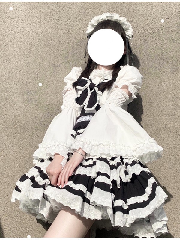 With Puji - Summer Soda Suspender Skirt With Puji - Summer Soda Suspender Skirt