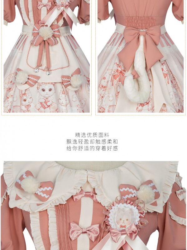 YINGLUOFU -  Crown Cat One-piece