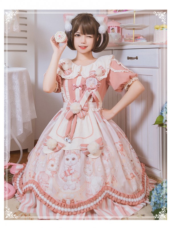 YINGLUOFU - Crown Cat One-piece YINGLUOFU - Crown Cat One-piece