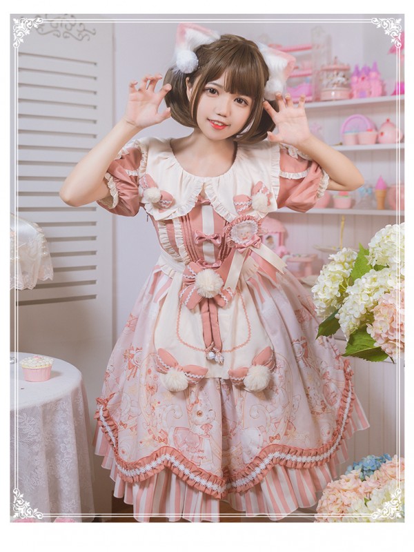 YINGLUOFU - Crown Cat One-piece YINGLUOFU - Crown Cat One-piece