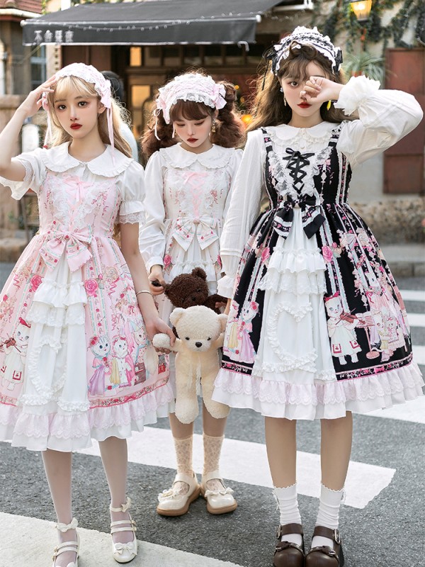 Zhijinyuan - Cat Tea Party Jumperskirt 