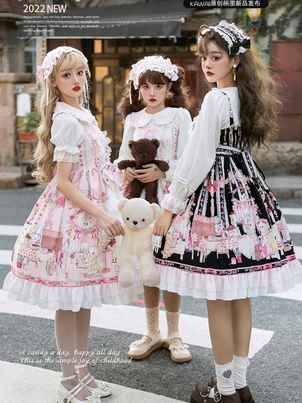 Zhijinyuan - Cat Tea Party Jumperskirt 