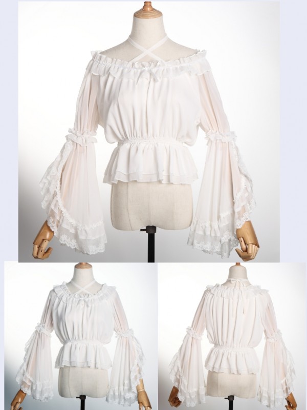 Zhijinyuan - Guardians Trumpet Sleeve Blouse Zhijinyuan - Guardians Trumpet Sleeve Blouse