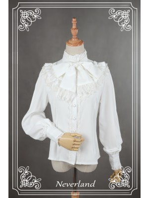 Bowknot Lantern Sleeve Blouse