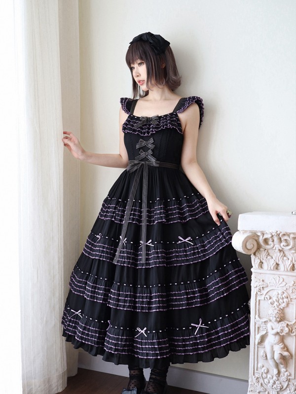 Napoleon sixty meters multi-layer two-color elegant segment lolita flying sleeve jsk dress Napoleon sixty meters multi-layer two-color elegant segment lolita flying sleeve jsk dress