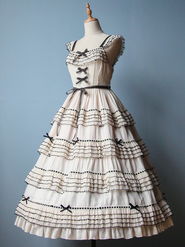 Napoleon sixty meters multi-layer two-color elegant segment lolita flying sleeve jsk dress Napoleon sixty meters multi-layer two-color elegant segment lolita flying sleeve jsk dress