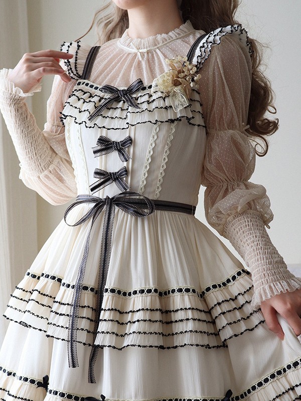Napoleon sixty meters multi-layer two-color elegant segment lolita flying sleeve jsk dress Napoleon sixty meters multi-layer two-color elegant segment lolita flying sleeve jsk dress
