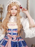 Sweet Cherry Print JSK Bow Belt Jumperskirt