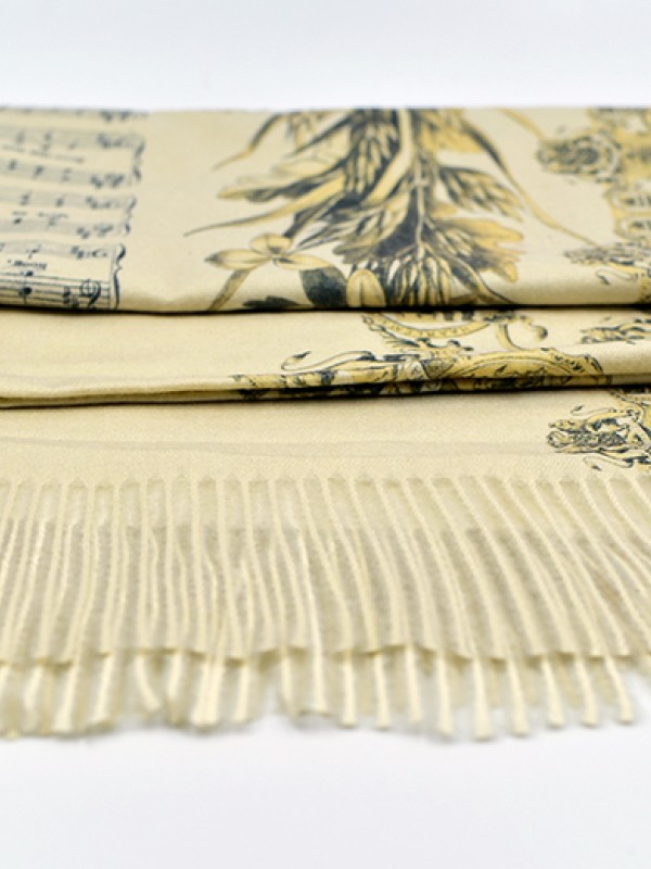 Music Theme Print Scarf