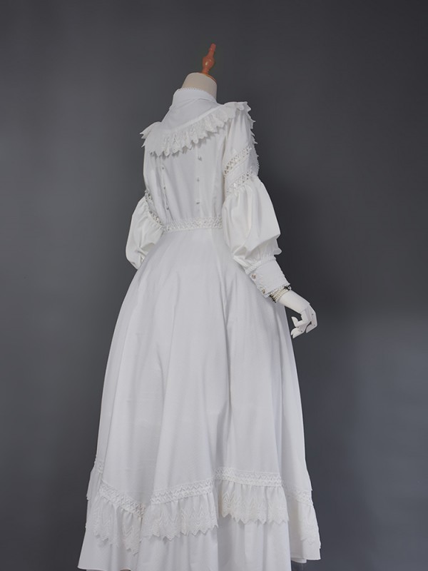 Long-sleeved Shirt Dress Retro Style One-piece Long-sleeved Shirt Dress Retro Style One-piece