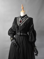 Long-sleeved Shirt Dress Retro Style One-piece Long-sleeved Shirt Dress Retro Style One-piece