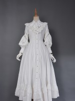 Long-sleeved Shirt Dress Retro Style One-piece Long-sleeved Shirt Dress Retro Style One-piece