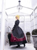 Long Sleeve Retro Dress Palace Style One-piece