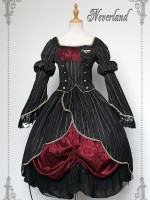 Long Sleeve Retro Dress Palace Style One-piece