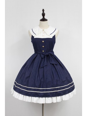Morning Star Idol Campus Peter Pan Collar Jumperskirt
