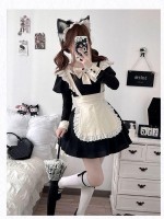 【Kisskiss】~Maid dress~Ancient style Folding lace~ONE-PIECE 【Kisskiss】~Maid dress~Ancient style Folding lace~ONE-PIECE