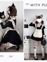 【Kisskiss】~Maid dress~Ancient style Folding lace~ONE-PIECE 【Kisskiss】~Maid dress~Ancient style Folding lace~ONE-PIECE