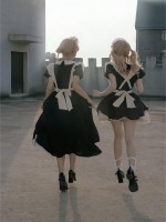 【Kisskiss】~Maid dress~Ancient style Folding lace~ONE-PIECE 【Kisskiss】~Maid dress~Ancient style Folding lace~ONE-PIECE
