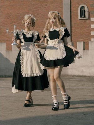 【Kisskiss】~Maid dress~Ancient style Folding lace~ONE-PIECE