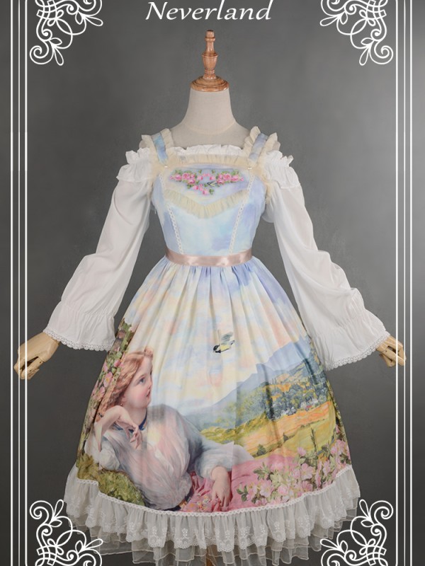 Sweet Lolita Print Dress Song of Skylark Jumperskirt