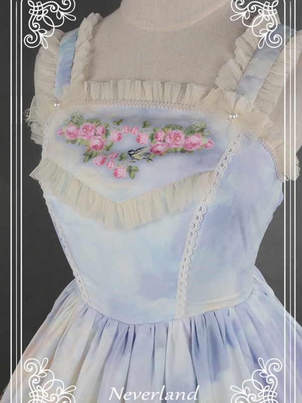 Sweet Lolita Print Dress Song of Skylark Jumperskirt