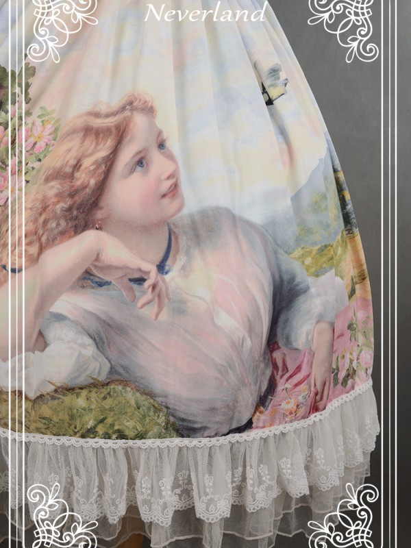 Sweet Lolita Print Dress Song of Skylark Jumperskirt