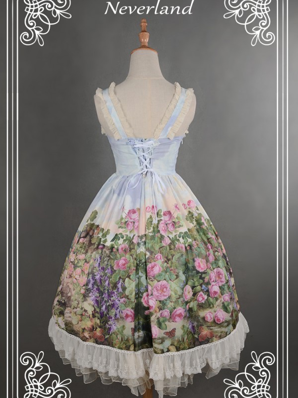 Sweet Lolita Print Dress Song of Skylark Jumperskirt