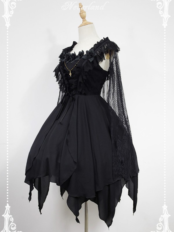 Gothic Lolita Chiffon Ballet Jumperskirt Dress